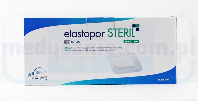 ELASTOPOR Steril 6* 15cm 50 Stück Verband mit Saugeinlage